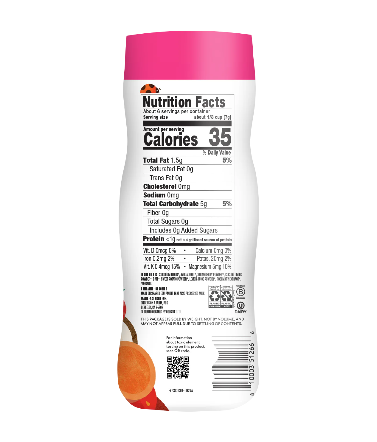 Strawberry, Sweet Potato & Coconut Puffs