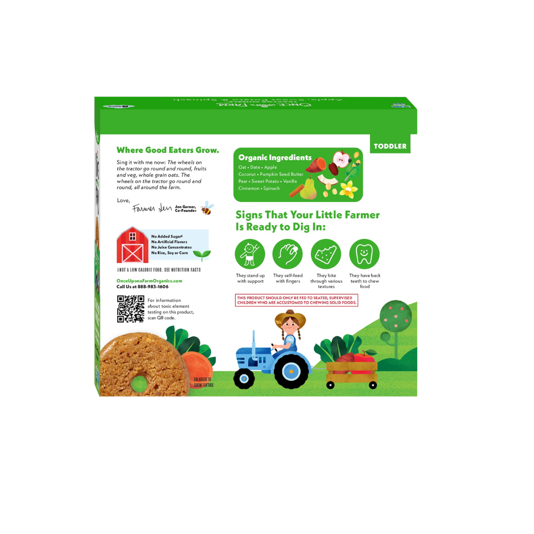 Apple, Sweet Potato & Spinach Tractor Wheels