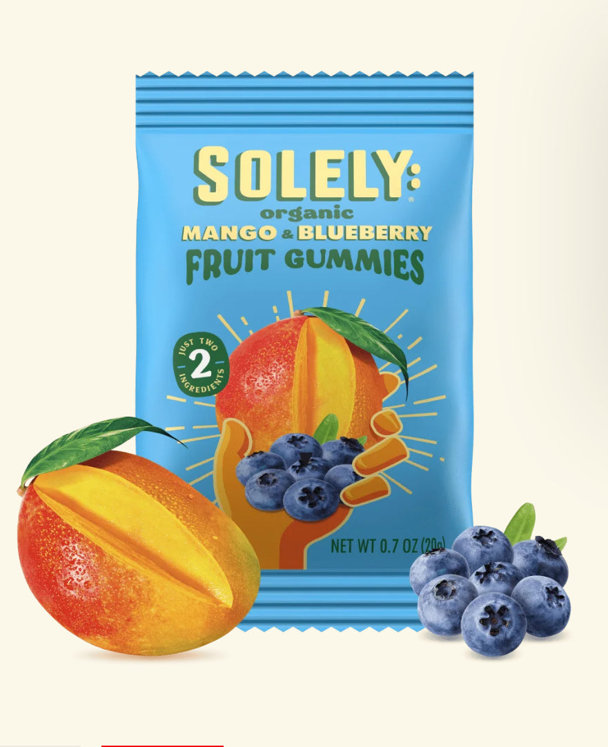 Organic Mango Blueberry Whole Fruit Gummies (Single pack)