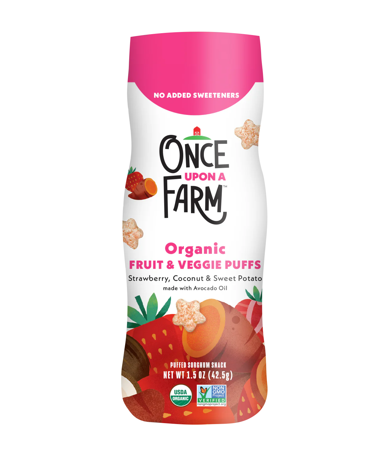 Strawberry, Sweet Potato & Coconut Puffs